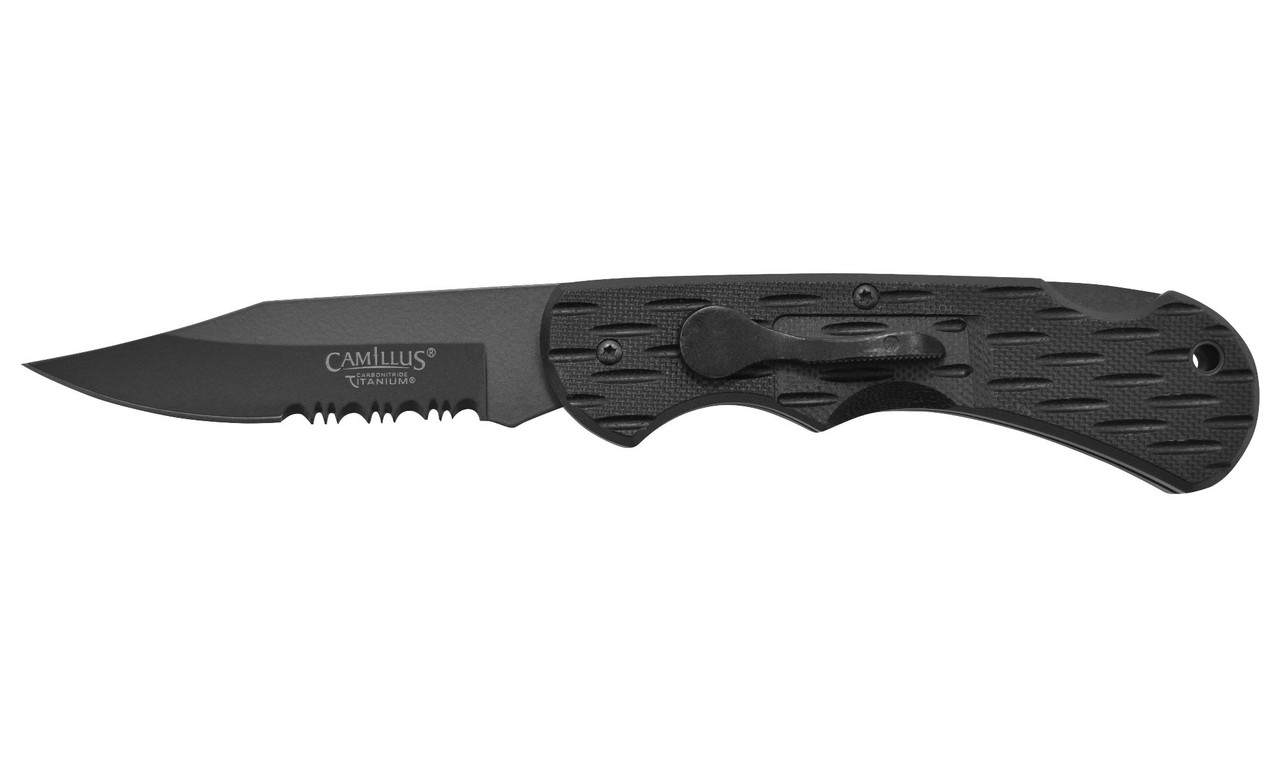 Camillus Lev R Lok 6.75" Partially Serrated Folding Knife