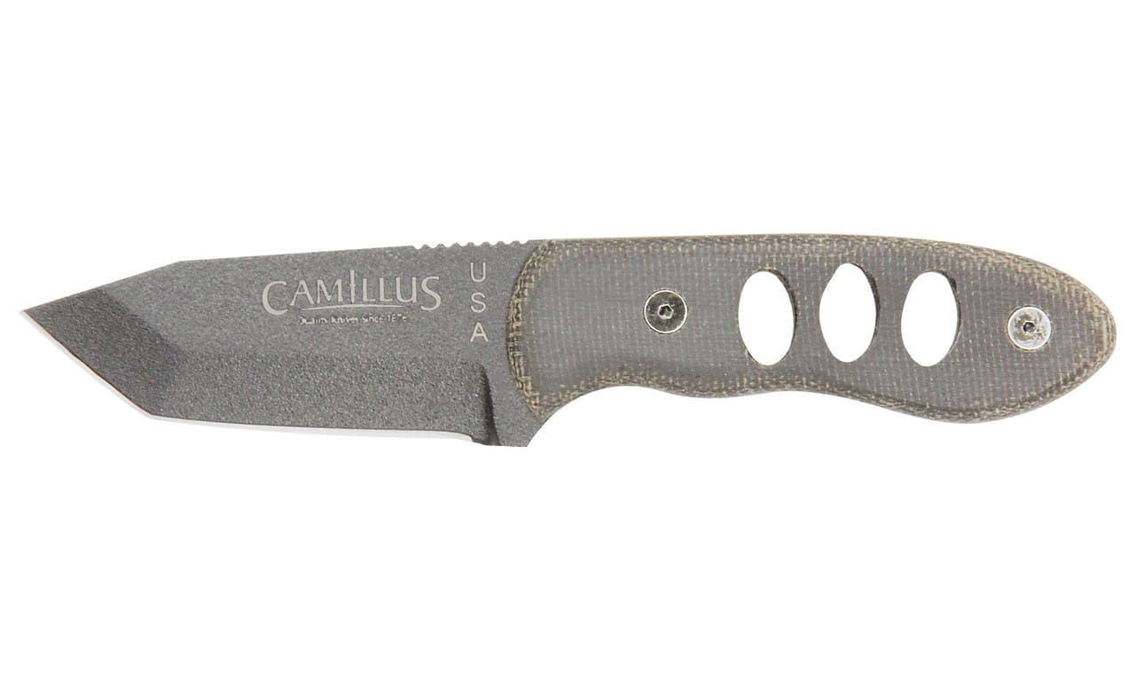 Camillus 9 Multi-Function Game Shear with Wood and Bone Saw, Sheath,  Serrated and Titanium Triple-Edge 3 Blade, Camo