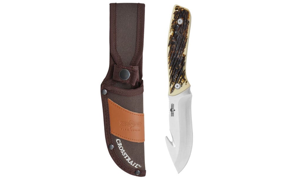 Western Crosstrail 9.25" Gut Hook Fixed Blade Knife