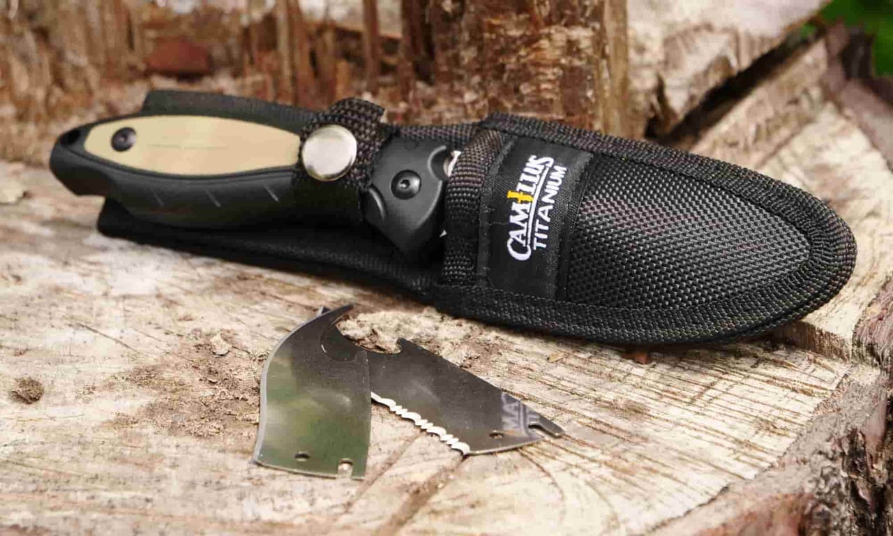 CAMILLUS Titanium Bonded Fixed Blade Drop Point Knife PRIME1-MASK